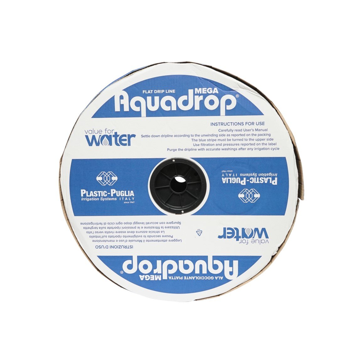 Banda picurare apa, rola 1800M 2.1L/h, D22mm. pas 30cm AquaDrop